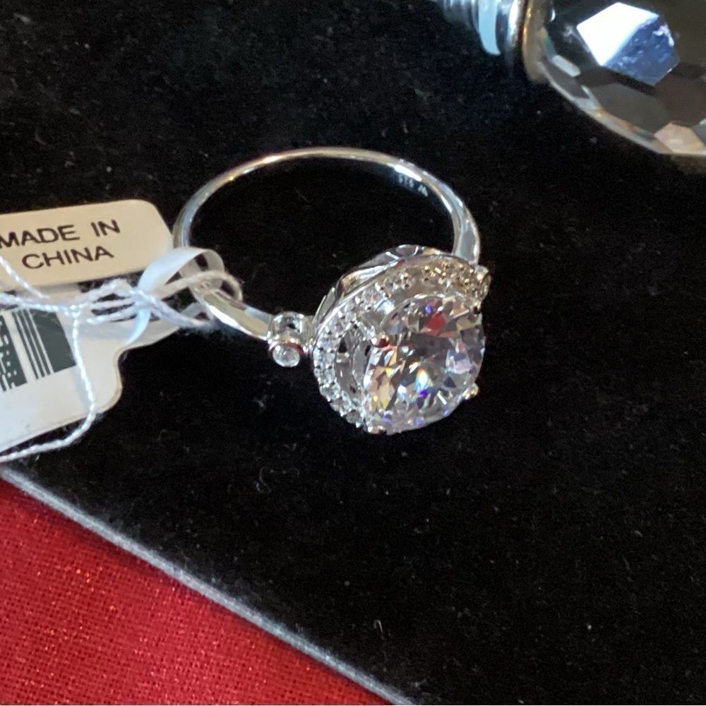 NWT. Sterling Silver Ring  by Chas. Winston for Bella Luce with CZ.